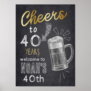 A cold one for the OLD one, Cheers and Beers, Poster