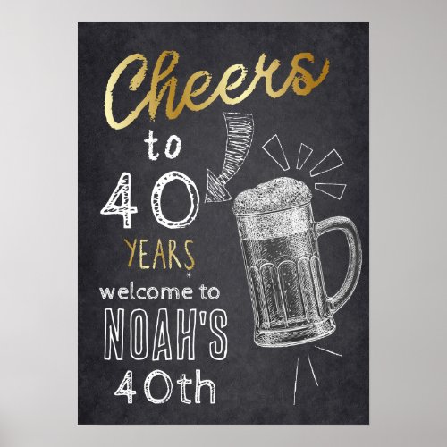 A cold one for the OLD one Cheers and Beers  Poster