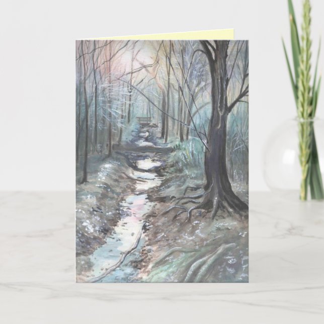 a cold winters day holiday card (Front)