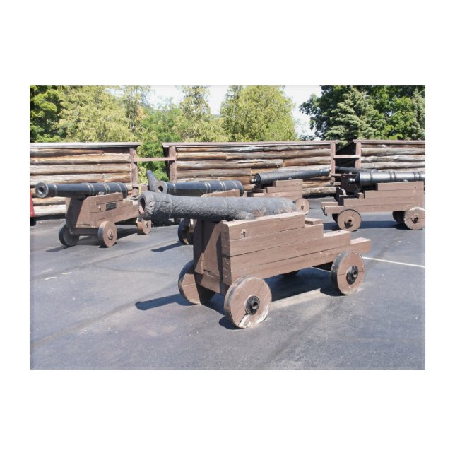 A Collection of Cannons Acrylic Print (Front)