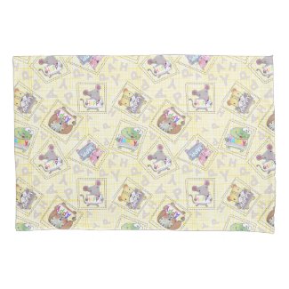 A collection of cute animals-pillowcases pillowcase