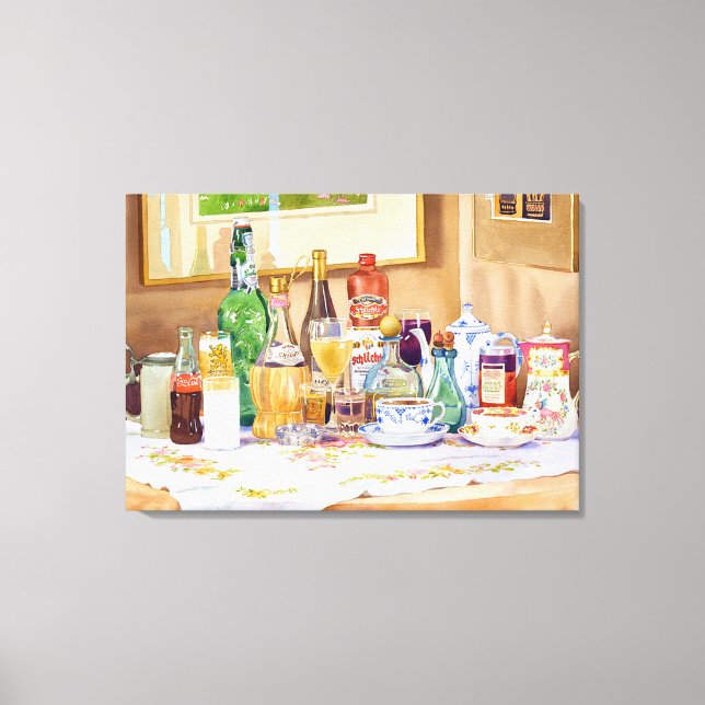 A Collection of Drinks Canvas Print (Front)