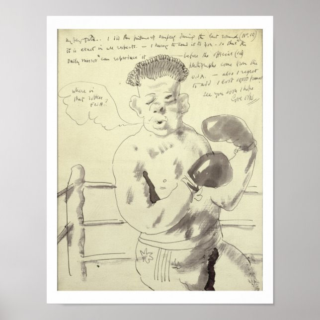 A Collection of Eight Illustrated Letters to his F Poster (Front)