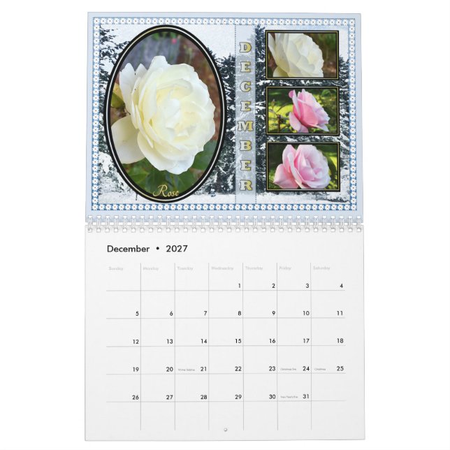 A collection of flowers Calendar 2022 (m) (Dec 2027)