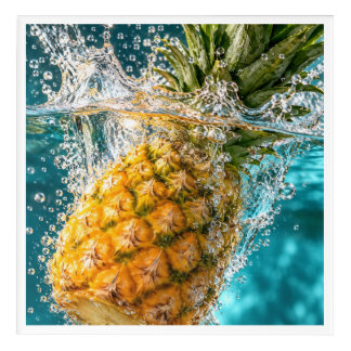 A collection of fruit in water acrylic print