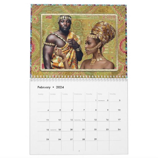 A Collection of Unique African Art Calendar Zazzle