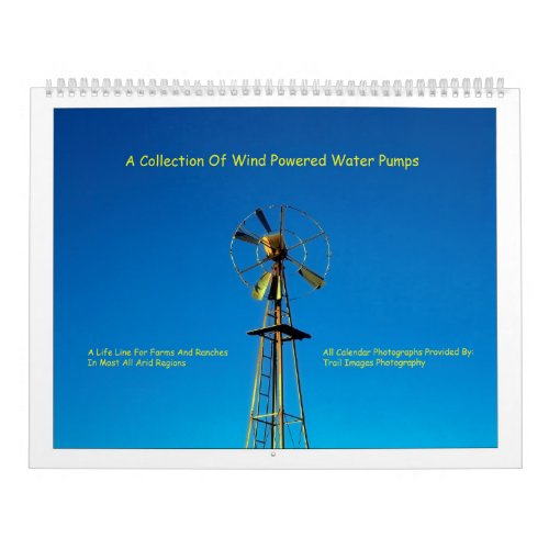 A Collection Of Wind Powered Water Pumps Calendar