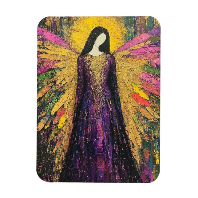 A Colorful Angel Magnet (Vertical)