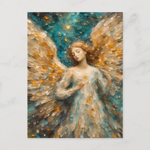 A Colorful Angel Postcard