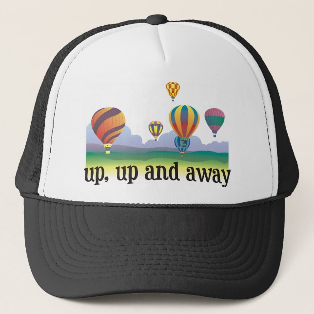 A colorful balloon flying gift - hot Air Balloons Trucker Hat (Front)