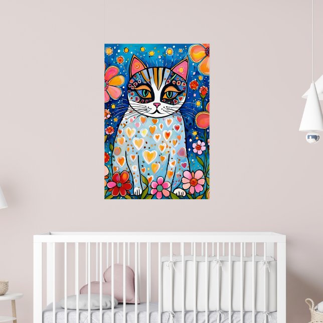 A Colorful Cat Poster (Nursery 2)
