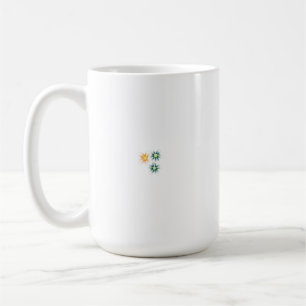 A colorful clip art of a wildflower with detailed coffee mug