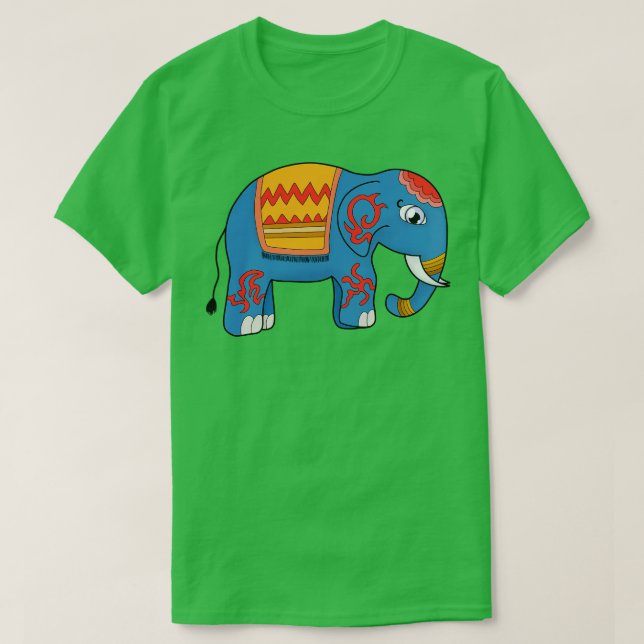 A Colorful Elephant T-Shirt (Design Front)