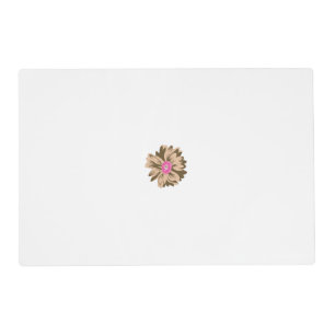 A colorful flower illustration featuring a unique placemat
