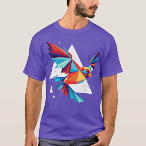A colorful flying bird T_Shirt