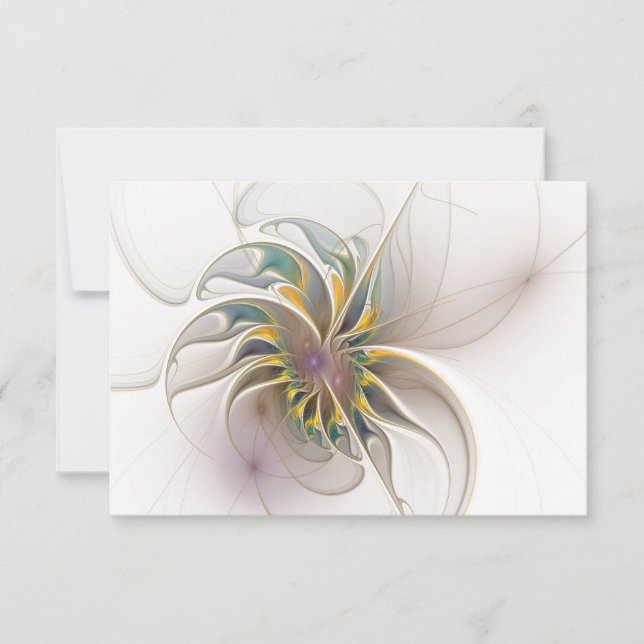 A colorful fractal ornament. Abstract Flower art (Front)