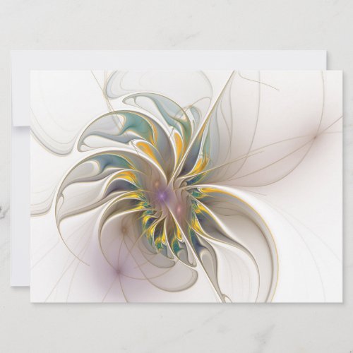 A colorful fractal ornament Abstract Flower art