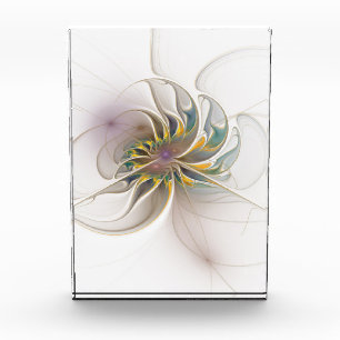 A colorful fractal ornament. Abstract Flower art Acrylic Award