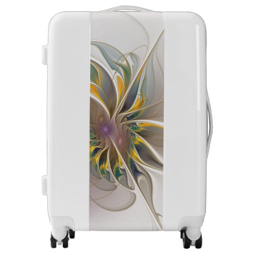 A colorful fractal ornament Abstract Flower art Luggage