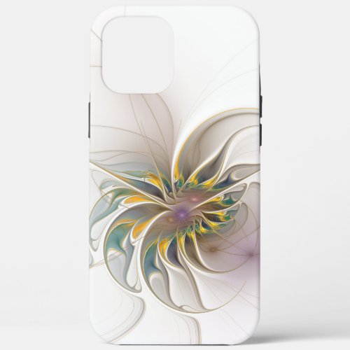 A colorful fractal ornament Abstract Flower  iPhone 12 Pro Max Case