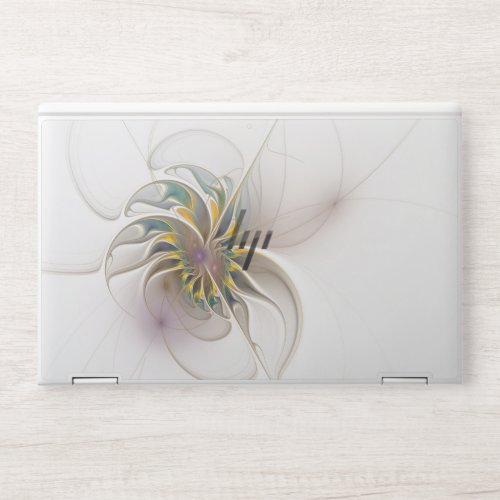 A colorful fractal ornament Abstract Flower HP Laptop Skin