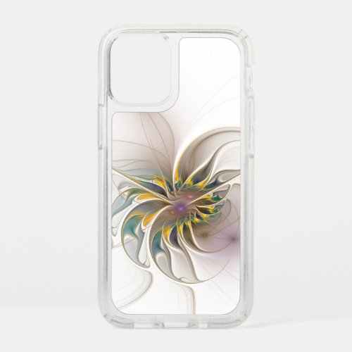 A colorful fractal ornament Abstract Flower Speck iPhone 12 Mini Case