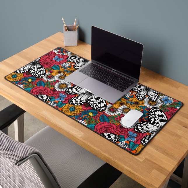 A colorful garden desk mat (Office 2)