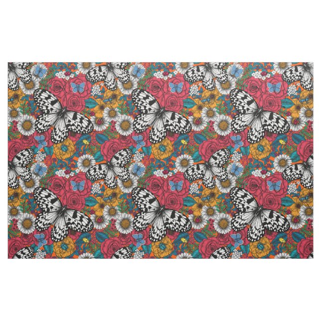 A colorful garden fabric (Fat Quarter)