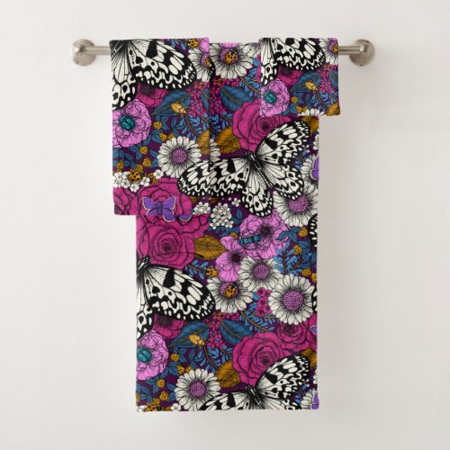 A colorful garden II Bath Towel Set