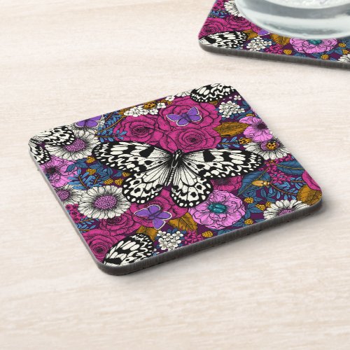 A colorful garden II Beverage Coaster