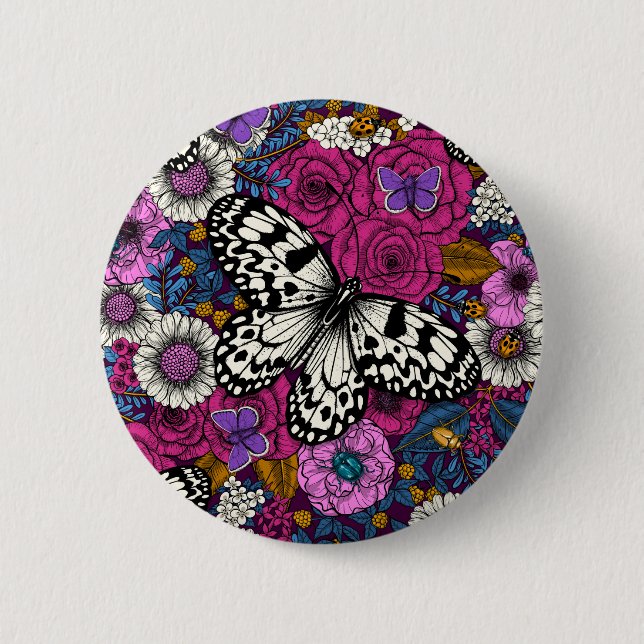 A colorful garden II Button (Front)