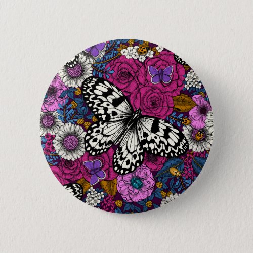 A colorful garden II Button