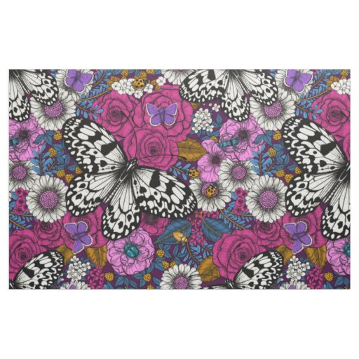 A colorful garden II Fabric