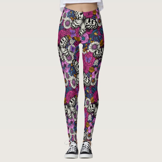 A colorful garden II Leggings (Front)