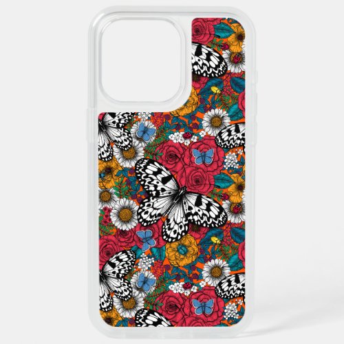 A colorful garden iPhone 15 pro max case