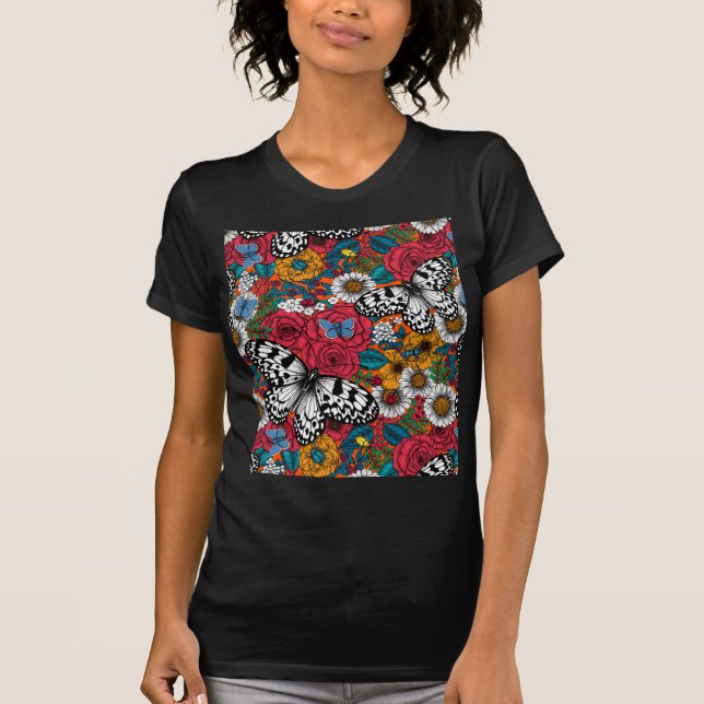 A colorful garden T-Shirt (Front)