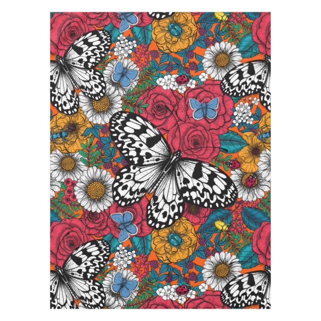 A colorful garden tablecloth (Front)