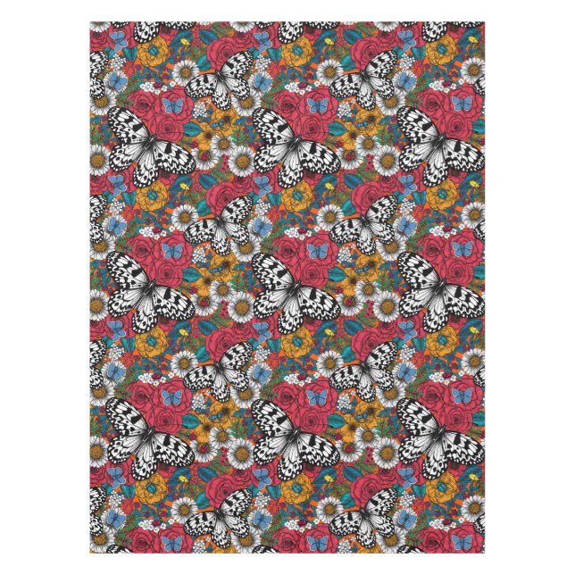 A colorful garden tablecloth (Front)