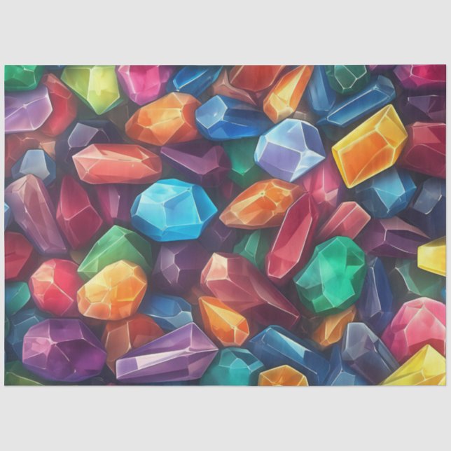 A Colorful Gem Series Desig 5 Tissue Paper (Front)