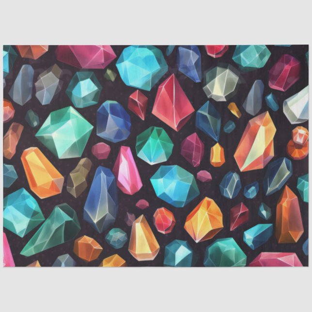 A Colorful Gem Series Design 3 Tissue Paper (Front)