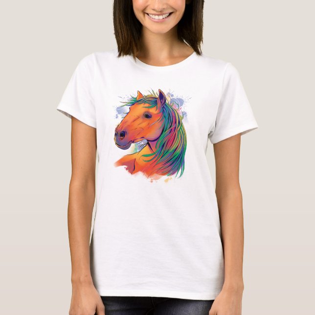 A Colorful Horse T-Shirt (Front)