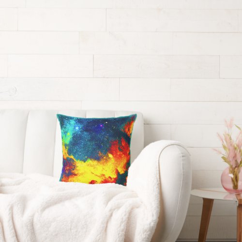 A Colorful Journey Through the Universe Buy Now Throw Pillow
