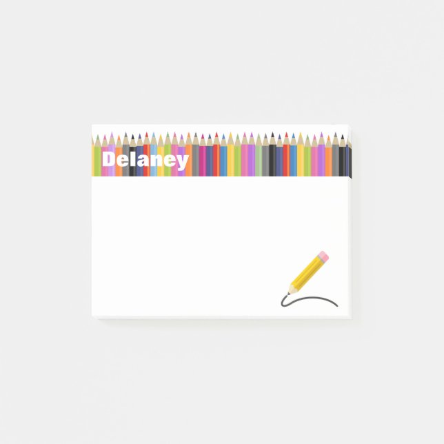 A Colorful Life Custom Name Notes (Front)