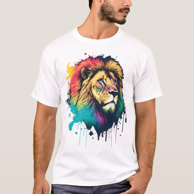 A Colorful Lion T-Shirt (Front)