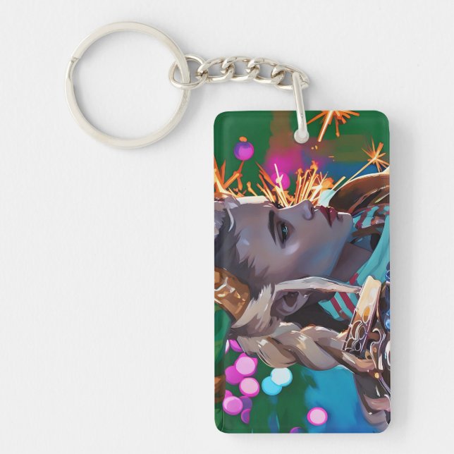 A Colorful One Keychain (Front)