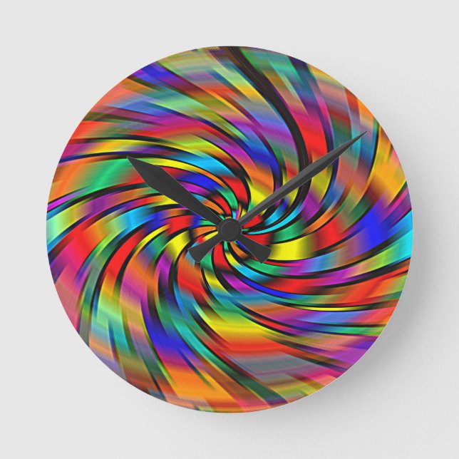 A Colorful Pinwheel Clock (Front)