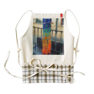 A colorful pole zazzle HEART apron
