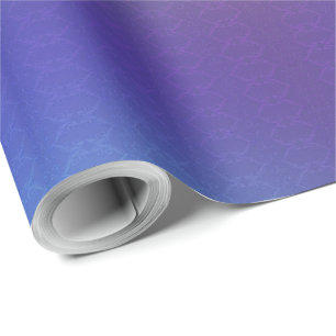 A colorful roll of gradient wrapping paper 