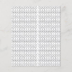 A colorful rug with an intricate geometric pattern flyer