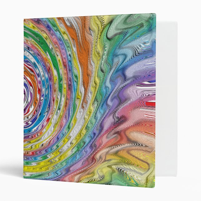 A Colorful Splatter 3 Ring Binder (Front/Inside)